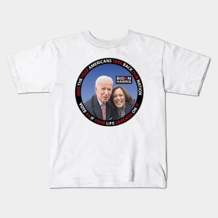 Biden Harris 2020 The Year Americans Take Back Our Nation - in Blue Kids T-Shirt